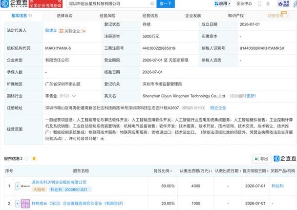 启云星辰科技正式成立 聚焦人工智能理论与算法软件开发的底层创新